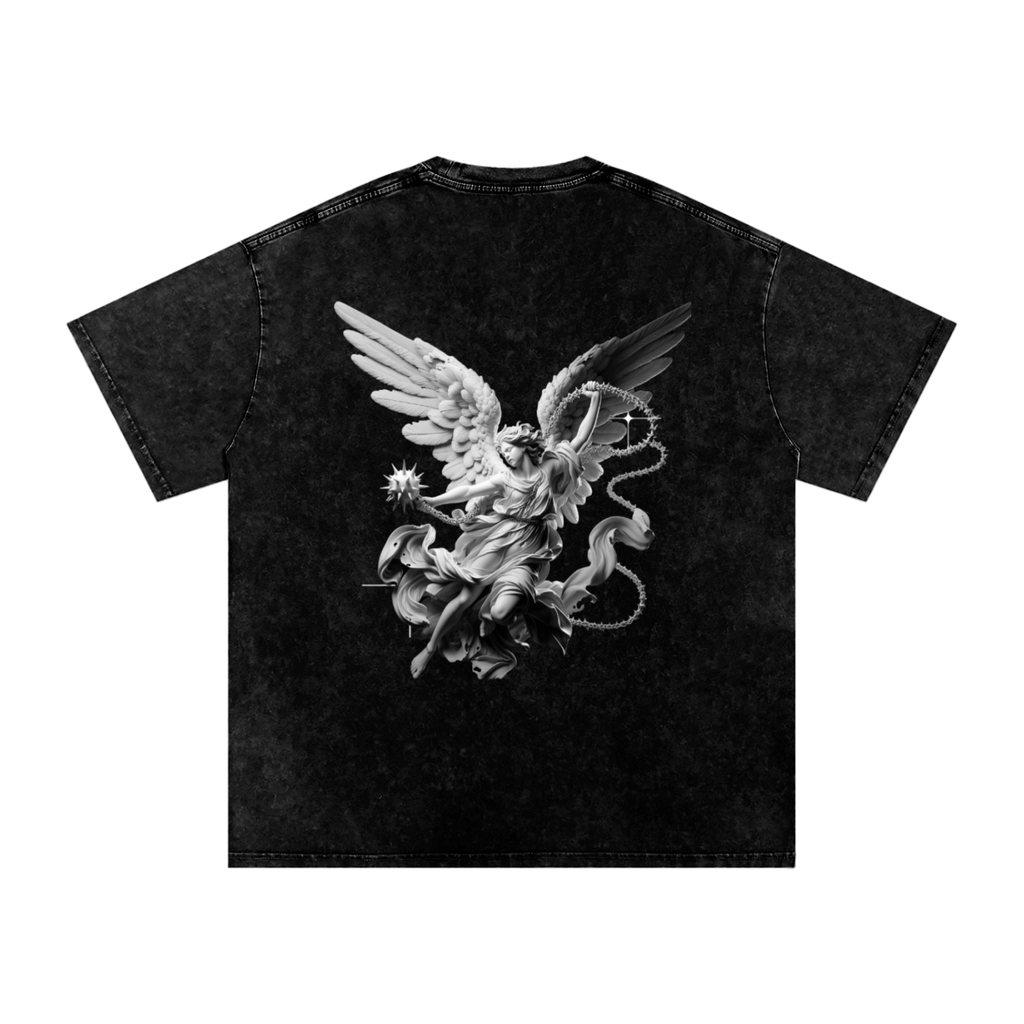 Snow Washed Oversized Cotton T-Shirt